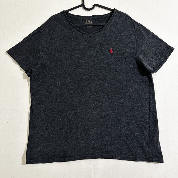 Polo Ralph Lauren Crewneck  Tee Shirt Size Large Grey - Picture 1 of 7
